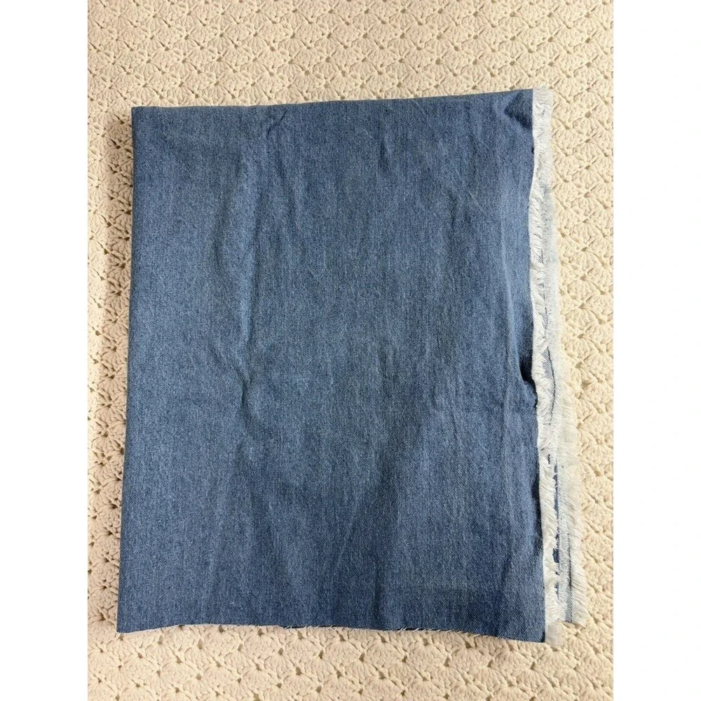 Vintage Medium Weight blue cotton denim 1.5 yard 38